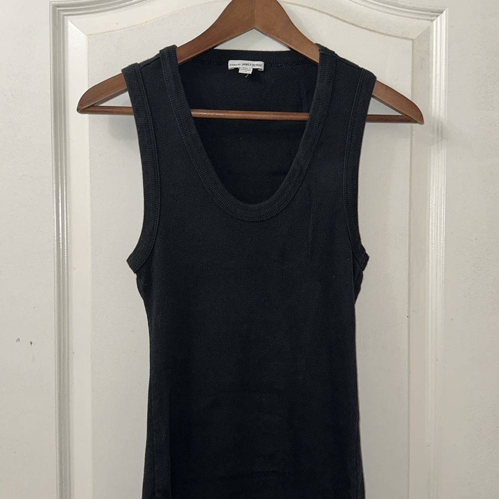 James Perse Ribbed Tank Dress - Picture 2 of 5
